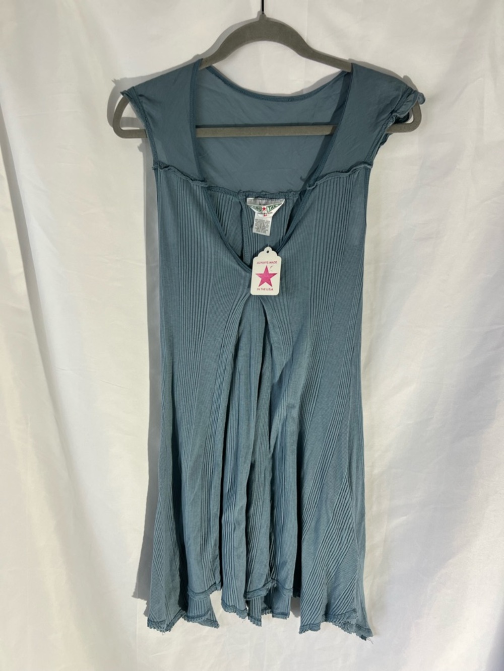 NWT Women’s HARD TAIL Blue* Split Front Swing Midi Dress